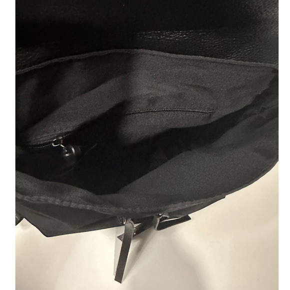 NWT Botkier New York Black Faux Leather Trigger Nylon Bag Mini Backpack - Picture 10 of 13